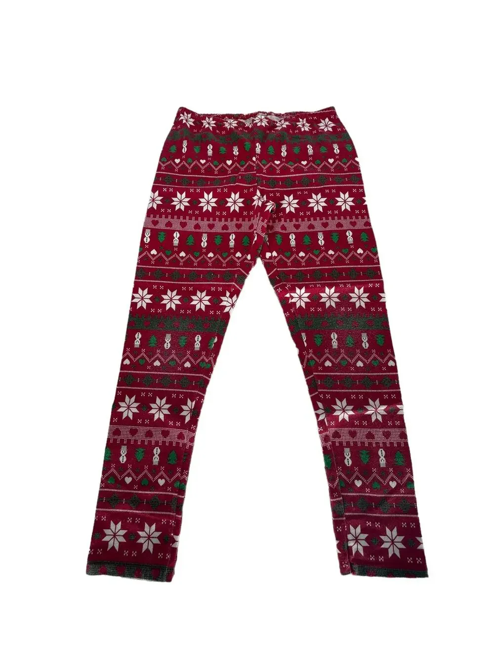 Holiday Time Girls Christmas Leggings Youth Size Medium 7-8
